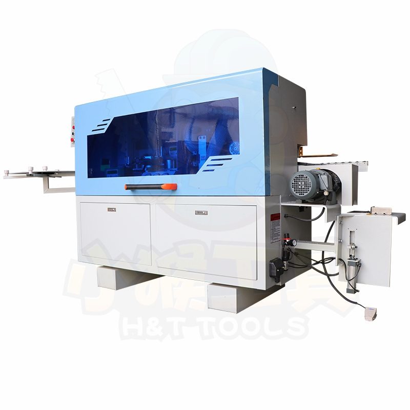 Semi-automatic edge bander with manual end cutting